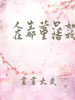 人生若只如初见在哪里播放