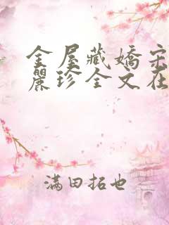 金屋藏娇宋阳陈丽珍全文在线阅读