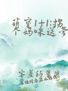 萌宝1+1:拐个妈咪送爹地