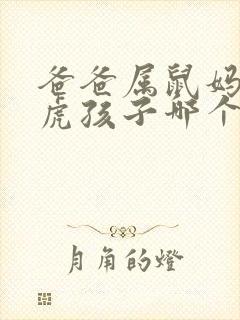 爸爸属鼠妈妈属虎孩子哪个属相最好