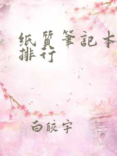 纸质笔记本品牌排行