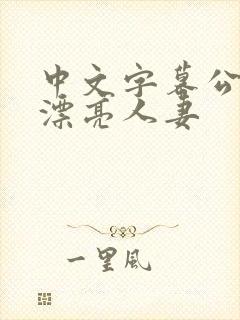 中文字幕公侵犯漂亮人妻