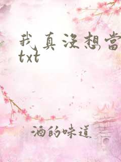 我真没想当反派txt