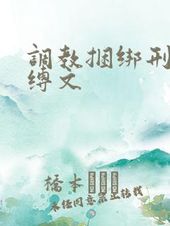 调教捆绑刑具束缚文