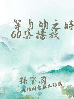 等月明之时短剧60集播放