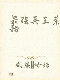最强兵王叶凡沈韵