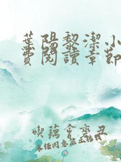 叶阳黎洁小说免费阅读章节最新