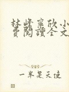 林峰宁欣小说免费阅读全文最新章节笔趣阁