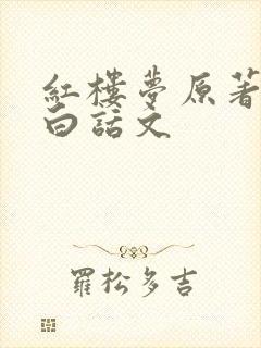 红楼梦原著正版白话文