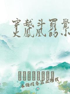 穿越斗罗觉醒邪火凤凰的小说