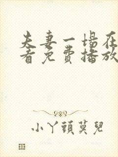夫妻一场在线观看免费播放电视剧