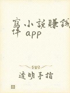 写小说赚钱的软件 app