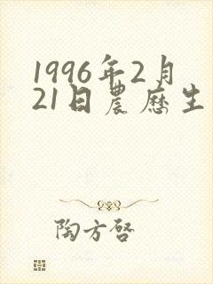 1996年2月21日农历生辰八字
