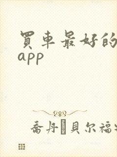 买车最好的软件app