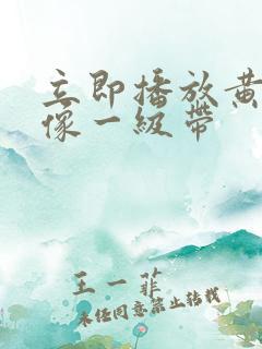 立即播放黄色录像一级带