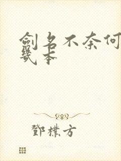 剑名不奈何一共几本