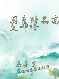 国产精品高潮久久呻吟
