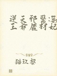 逆天邪医:兽黑王爷废材妃 小说