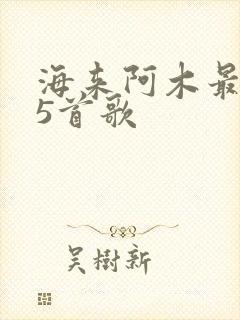海来阿木最好听5首歌