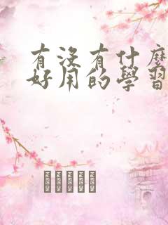 有没有什么比较好用的学习软件