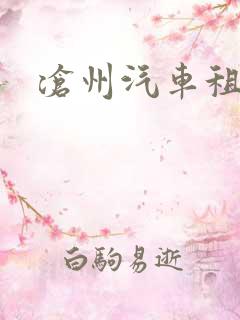 沧州汽车租用