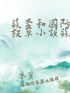 苏杳和国防四大校草小说苏家有女笔