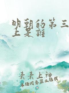 明朝的第三位皇上是谁
