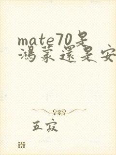 mate70是鸿蒙还是安卓