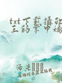 txt下载摄政王的掌中娇重生了