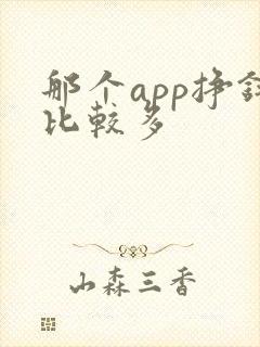 那个app挣钱比较多