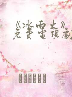 《冰雨火》全集免费电视剧