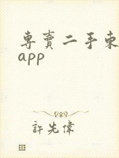 专卖二手东西的app