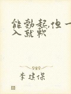能勃起,但一插入就软