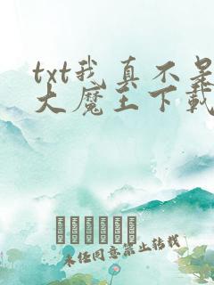 txt我真不是大魔王下载