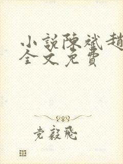 小说陈斌赵心媚全文免费