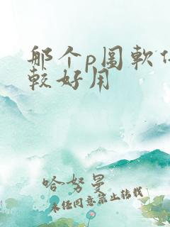 那个p图软件比较好用 那个p图软件比较好用