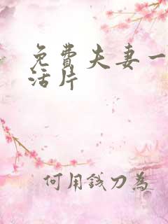 免费夫妻一级生活片
