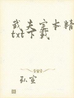 武夫完本精校版txt下载