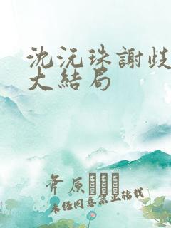 沈沅珠谢歧小说大结局