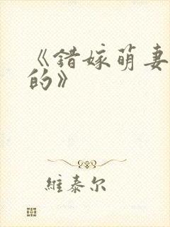 《错嫁萌妻包甜的》