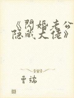 《闪婚老公竟是隐藏大佬》