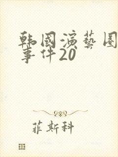 韩国演艺圈悲惨事件20