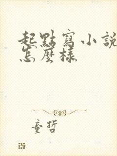 起点写小说收入怎么样
