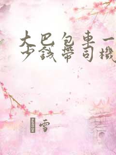 大巴包车一天多少钱带司机