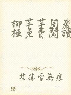 柳芊芊周岩陈书桓免费阅读全文最新