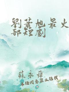 刘萧旭最火的十部短剧