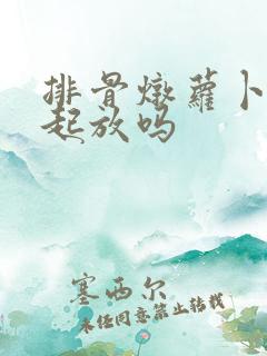 排骨炖萝卜是一起放吗