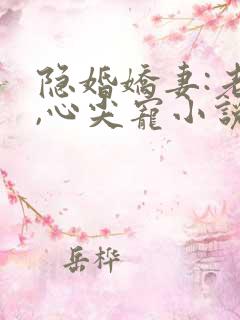 隐婚娇妻:老公,心尖宠小说
