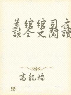 叶绾绾司夜寒小说全文阅读