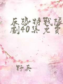 反恐特战队电视剧40集免费观看 反恐特战队电视剧40集免费观看